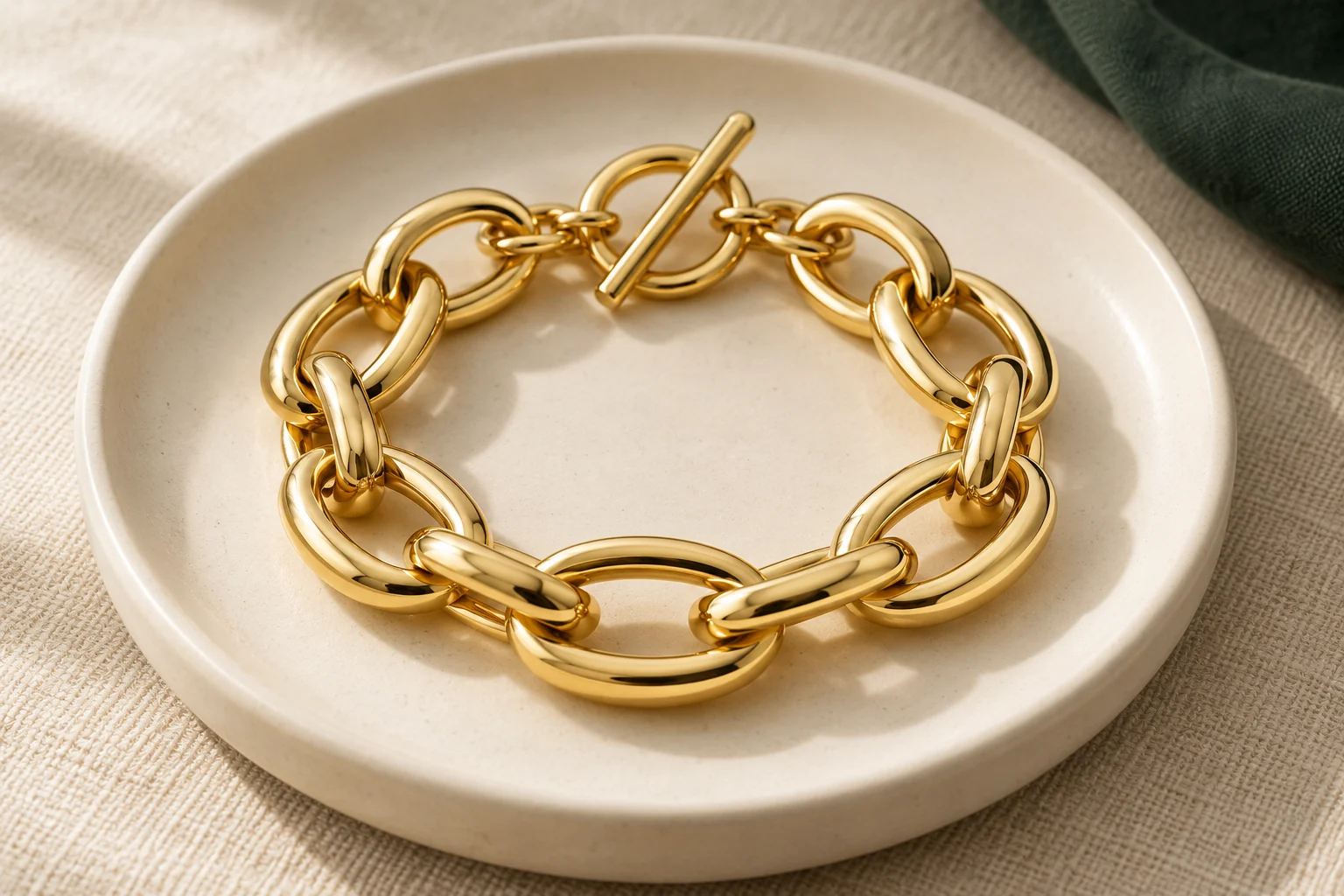 Gold-tone link bracelet